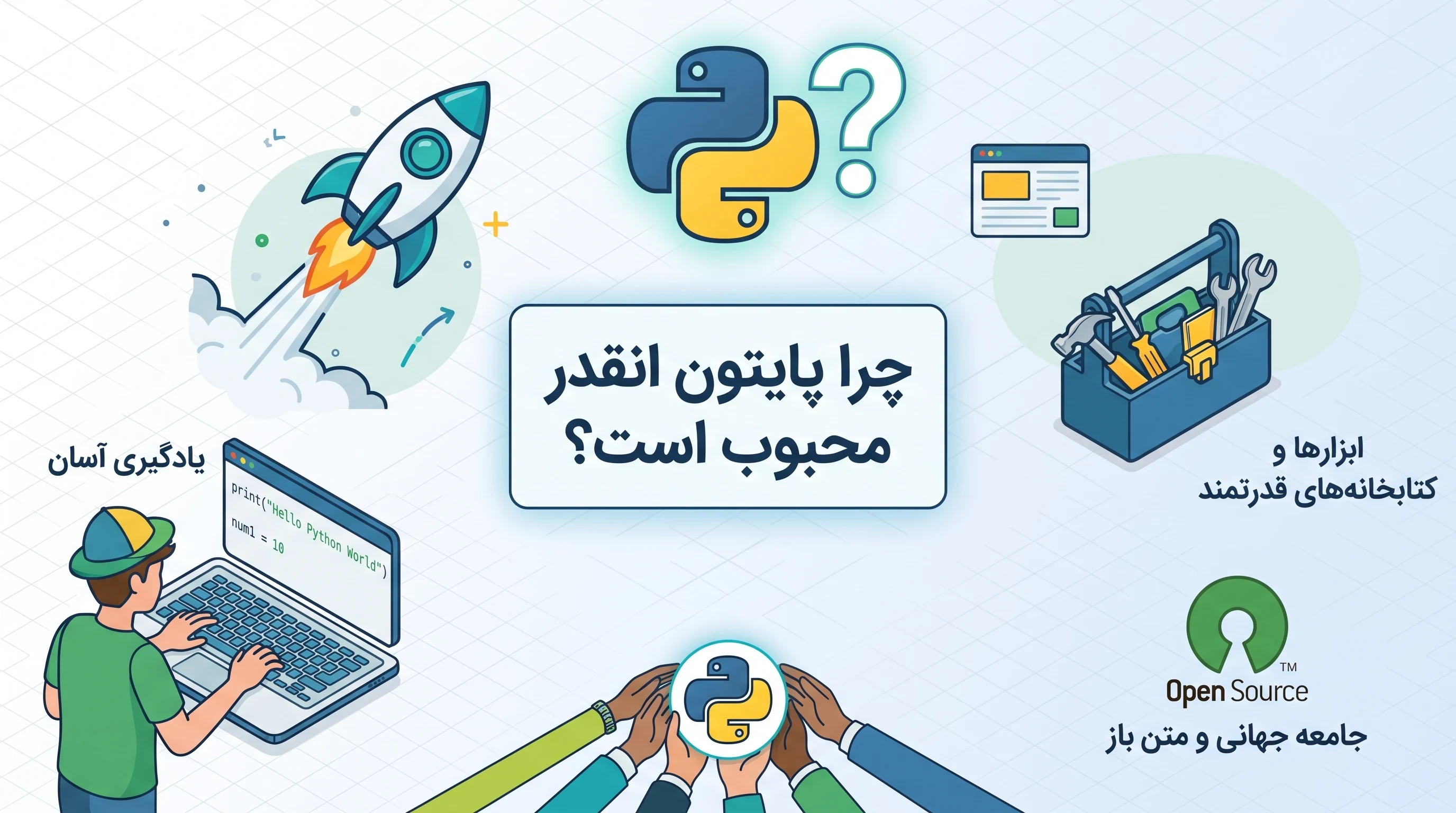 دلیل محبوبیت پایتون